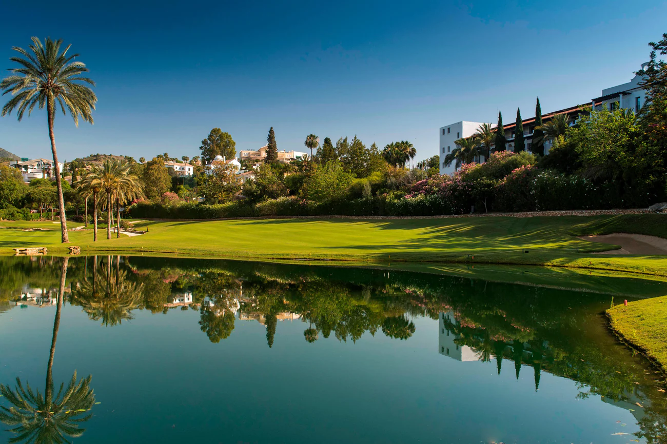The beautiful greenery of La Quinta golf course