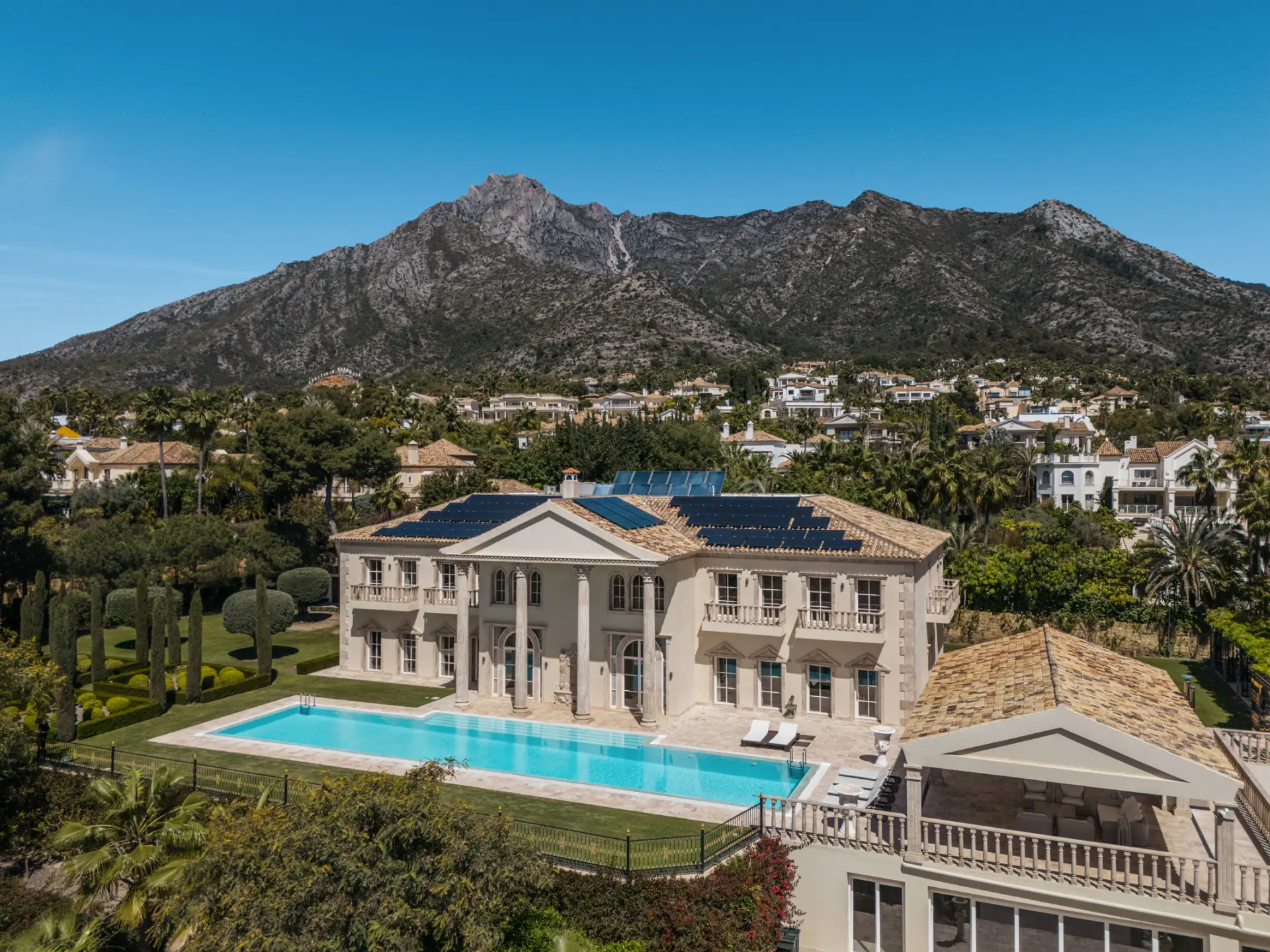 Palace styled mansion in our Sierra Blanca area guide
