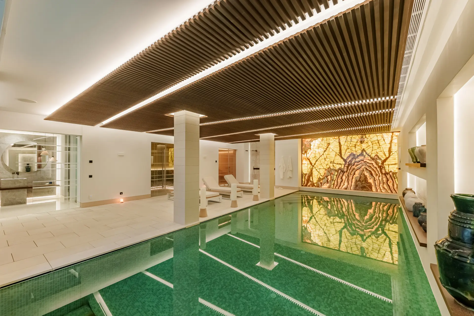 Indoor pool and wellness area at The Hills 12 in Marbella