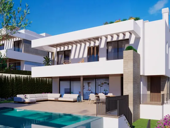 Seven luxury villas in a prime location close to the beach and Puerto Banús and in walking distance to Golf Club