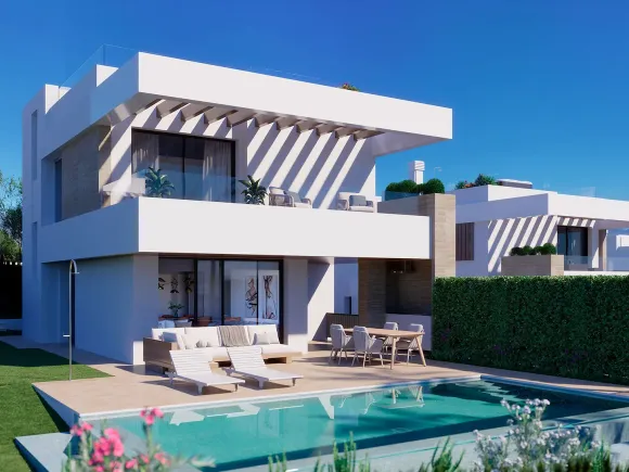 Seven luxury villas in a prime location close to the beach and Puerto Banús and in walking distance to Golf Club
