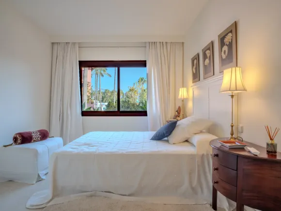 Impressive three bedroom south facing duplex penthouse in the prestigious and gated beachfront community Menara Beach with sea views