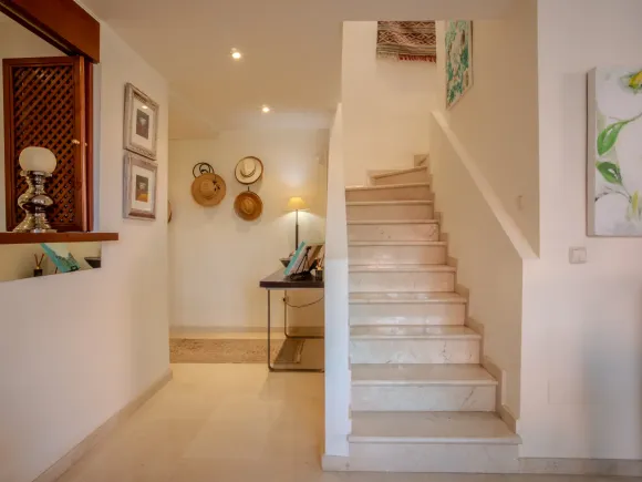 Impressive three bedroom south facing duplex penthouse in the prestigious and gated beachfront community Menara Beach with sea views