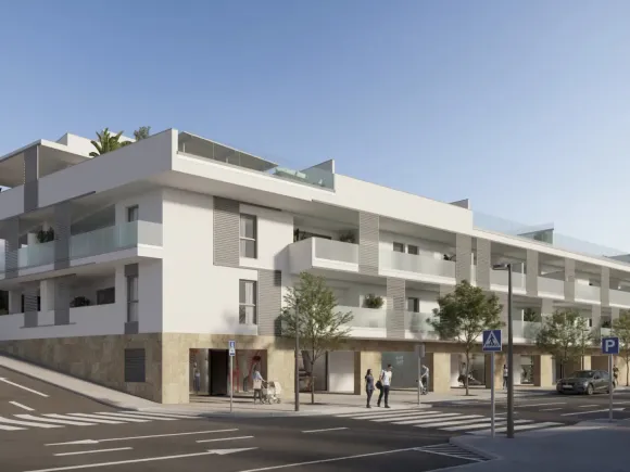 Zinnia, modern apartments in an urban setting with sea views in San Pedro de Alcántara.