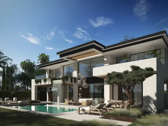 Impressive contemporary villas in Cortijo Blanco, next to Puerto Banús · Under construction!